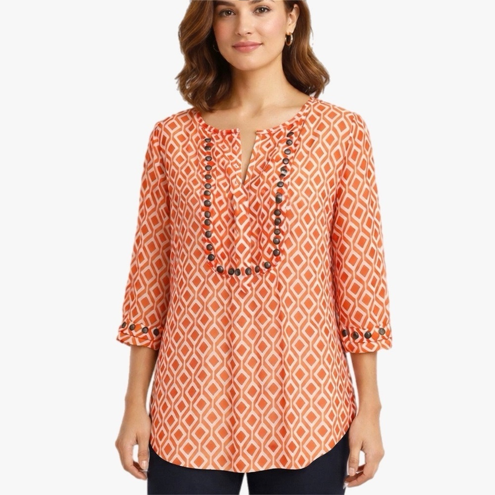 Stitch Fix 41 Hawthorn Studded Print Top